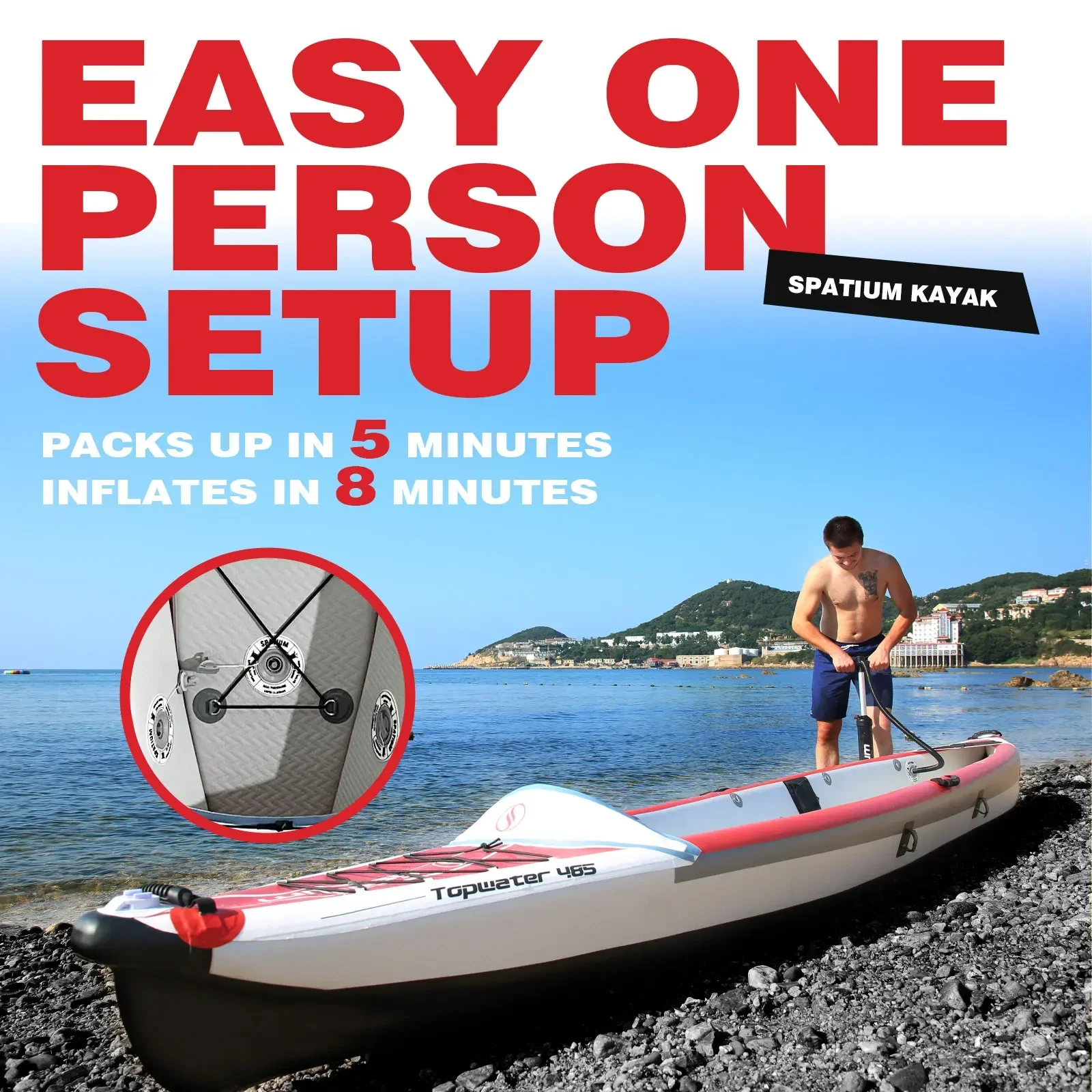 Caiaque Inflável Spatium, Barc - Fishing Boat Seat avaliação e preço